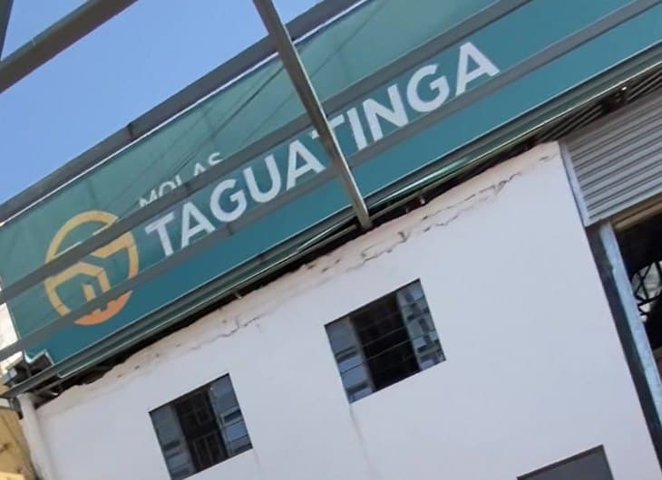 Fachada da Molas Taguatinga com a placa da oficina